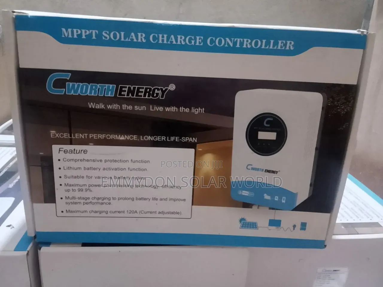 C Worth Solar Charge Controller MPPT 120amps 12v to 48v