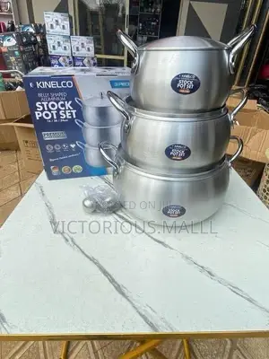 Kinelco Aluminum 3pcs Pot Set