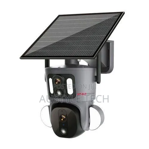 Solar Powered 4g Simcard Dual Lens Rotational CCTV Camera