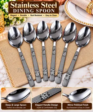 Stainless Steel Dining Spoons Forks