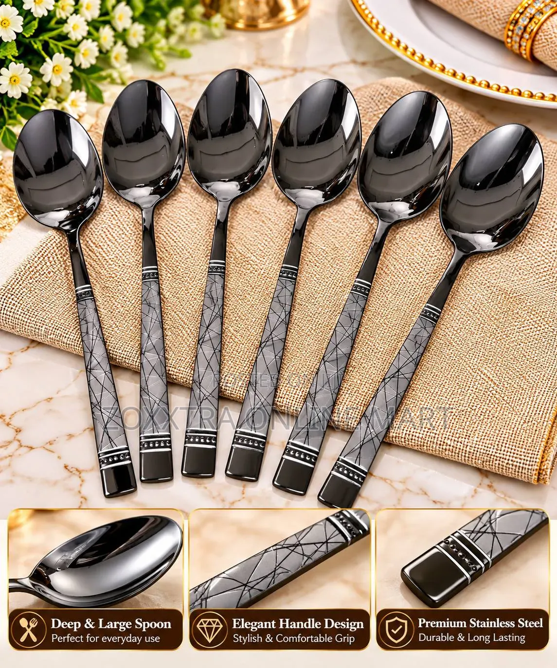 Stainless Steel Dining Spoons Forks