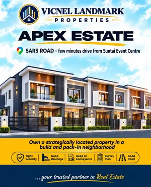 Apex Estates 1, Sars Road, Portharcourt, Close to Suntai Event Centre
