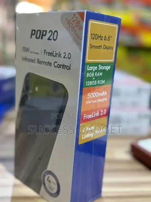 New Tecno Pop 20 128 GB Black