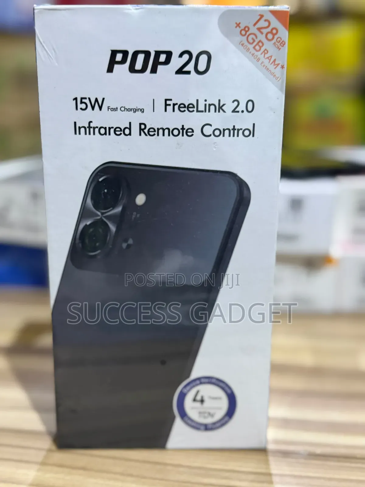 New Tecno Pop 20 128 GB Black