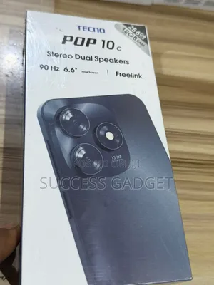 New Tecno Pop 10C 128 GB Black