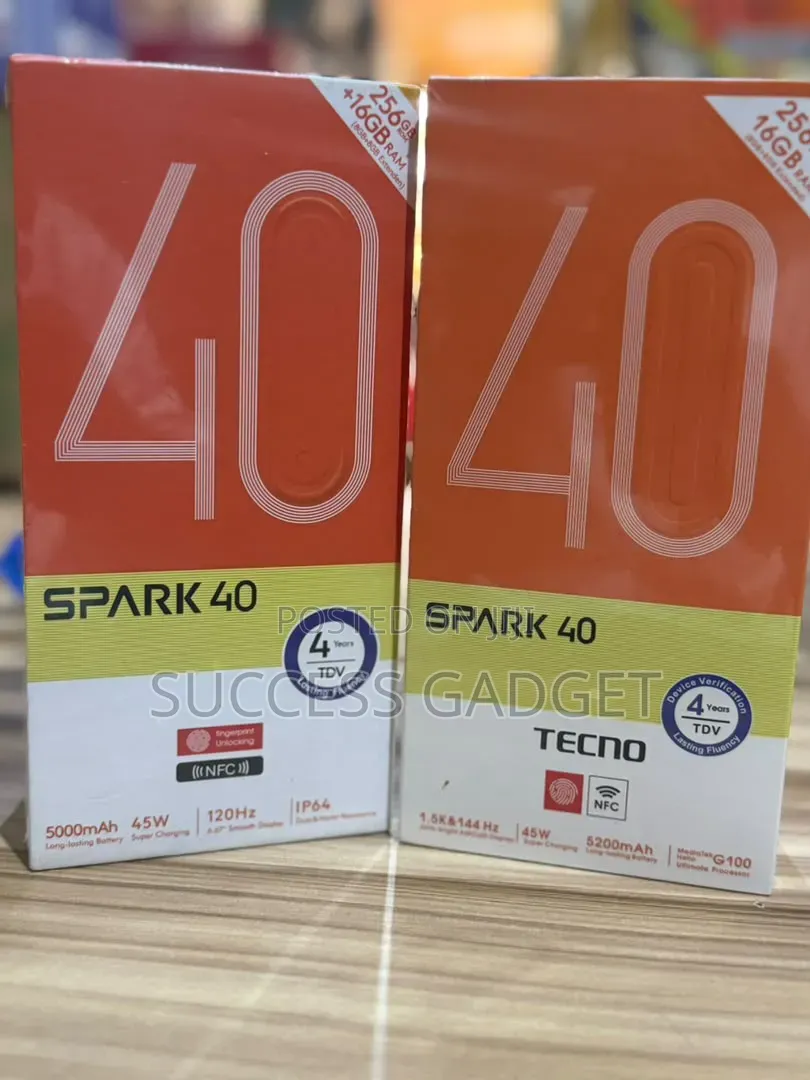New Tecno Spark 40 256 GB