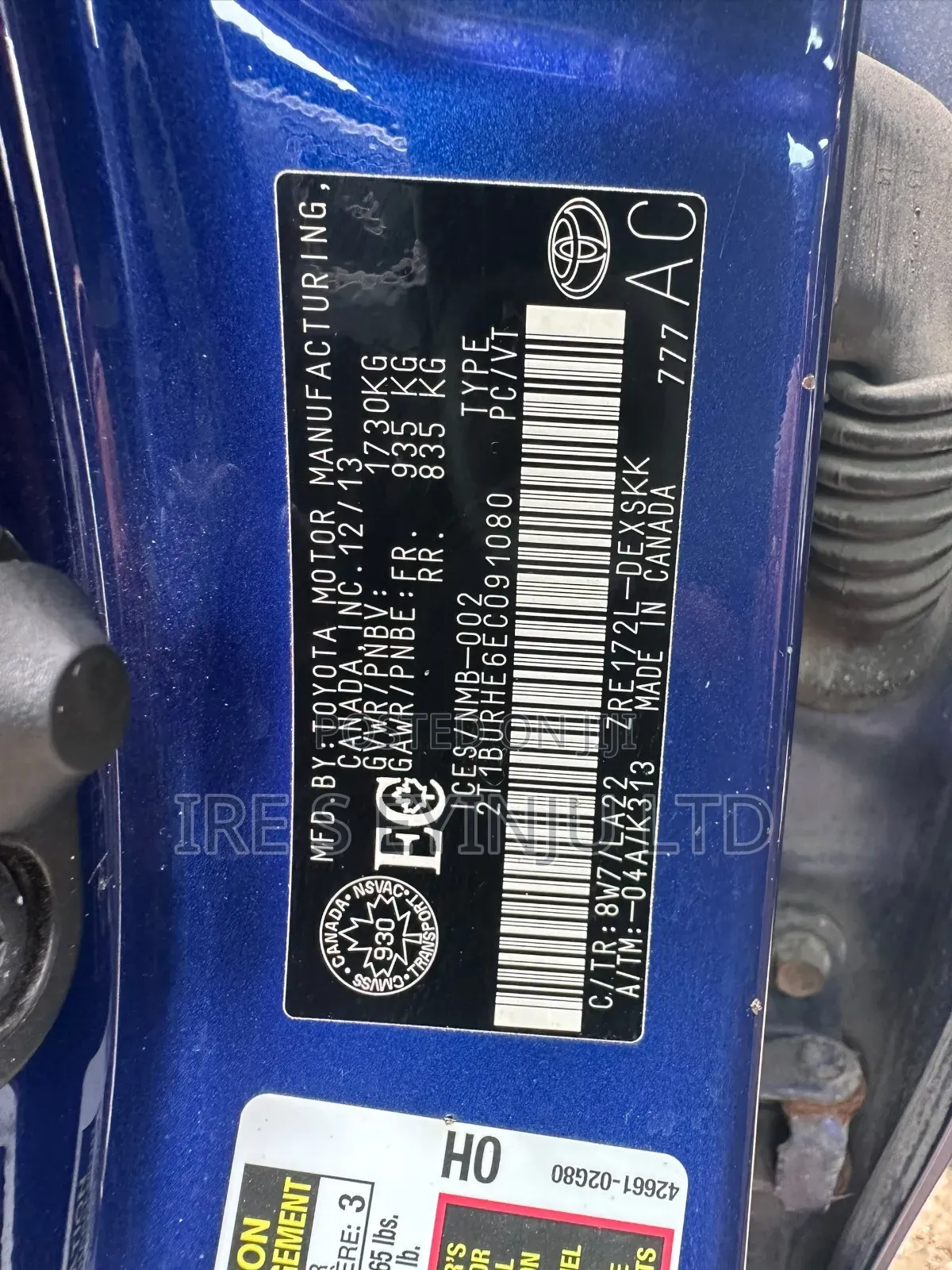 Toyota Corolla 2014 Blue
