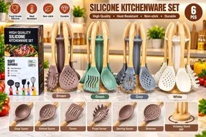 6pcs Silicone Spoon Set