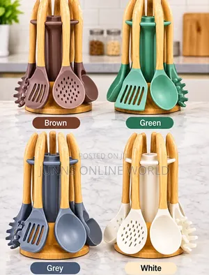 6pcs Silicone Spoon Set