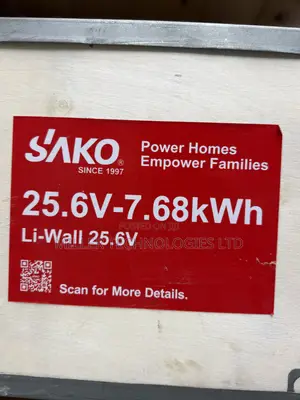 SAKO Li-Wall 7.6kWh 24V Solar Lithium Battery
