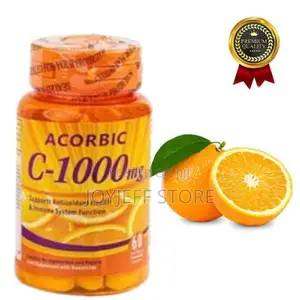 Acorbic Vitamin C Supports Antioxidant Health, Acorbic-1000mg -60 Tabs