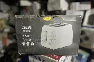 TESCO HOME 2-Slice Pop-Up Bread Toaster With Reheat Defrost Function