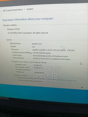 Desktop Computer 4GB Intel Core i5 HDD 500GB