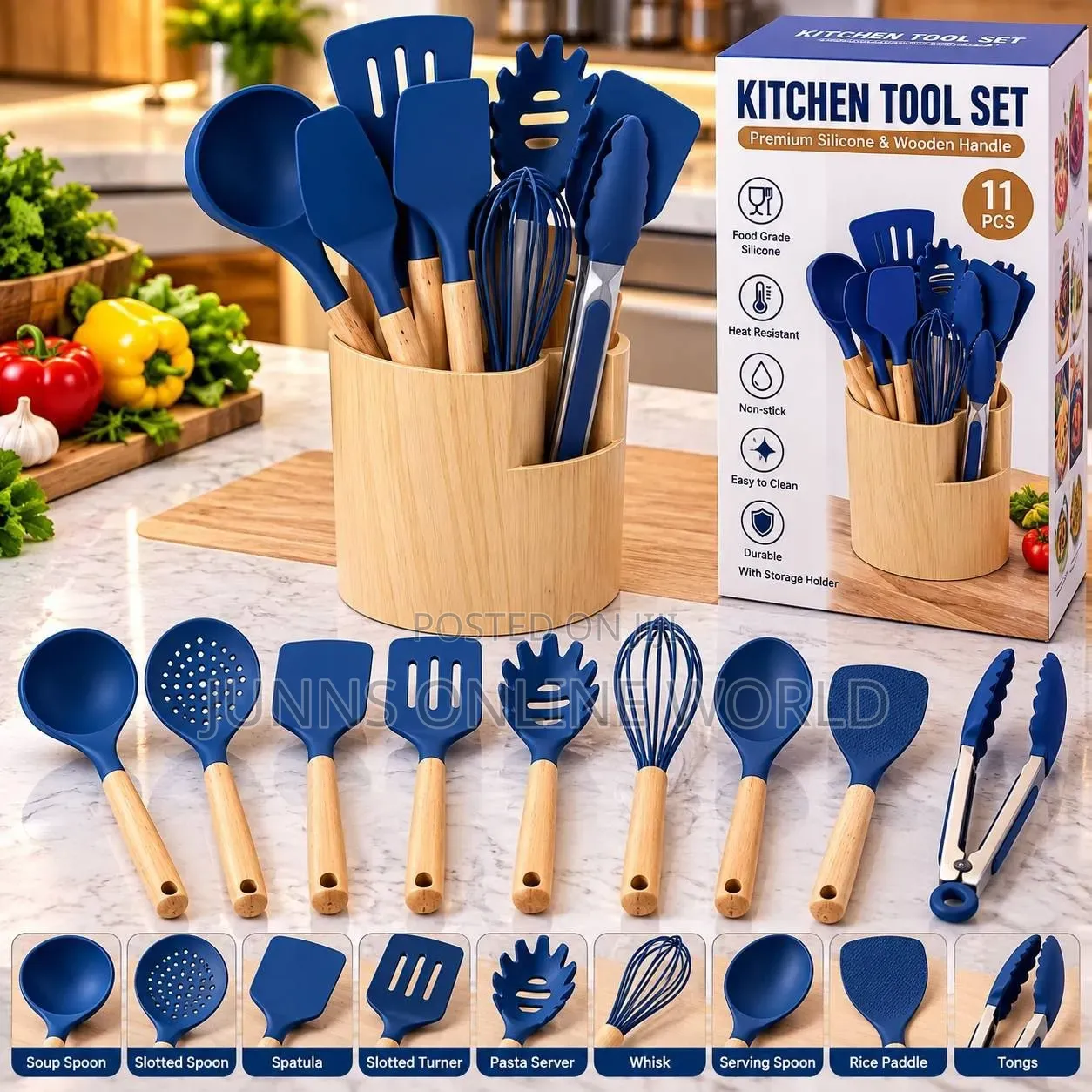 11pcs High Quality Silicone Spoon Set