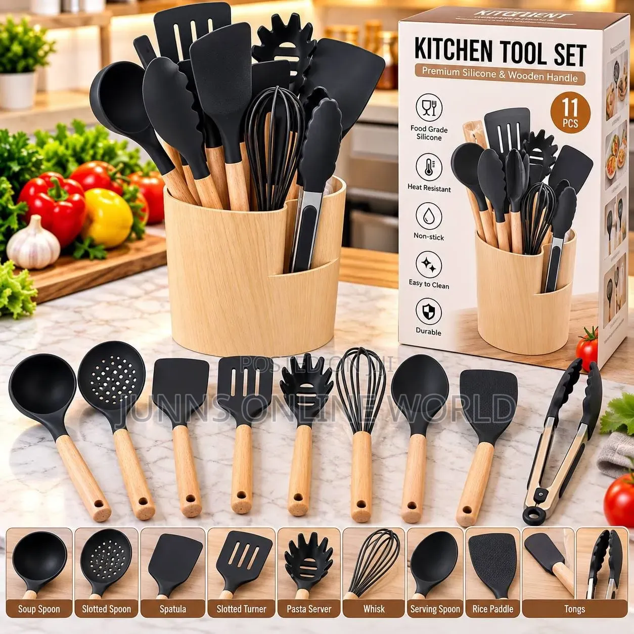 11pcs High Quality Silicone Spoon Set