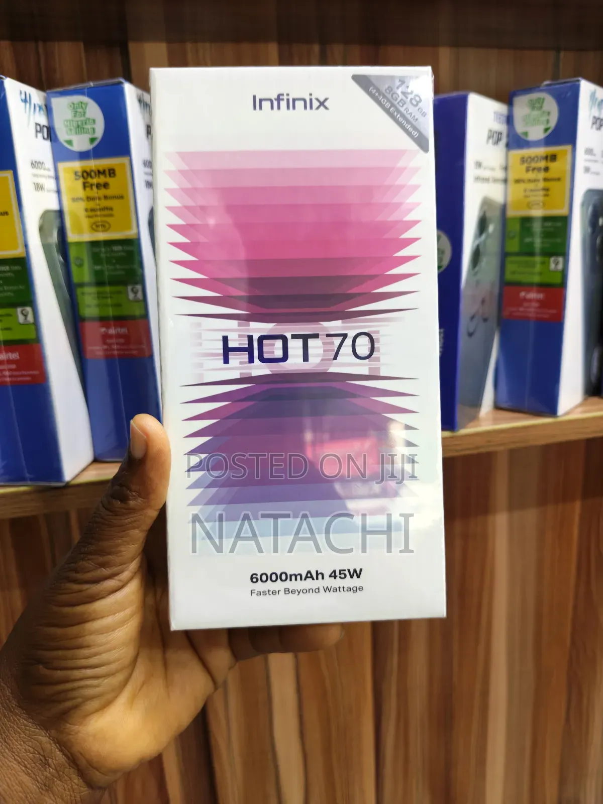 New Infinix Hot 70 128 GB Blue
