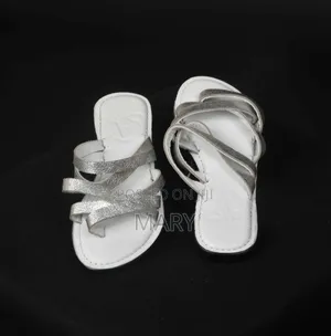 White Leather Slippers