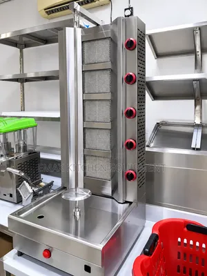 5 Burner Gas Shawarma Machine