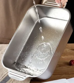 Stainless Steel 2pcs Multifunctional Food Pan With Shatter Proof Glass