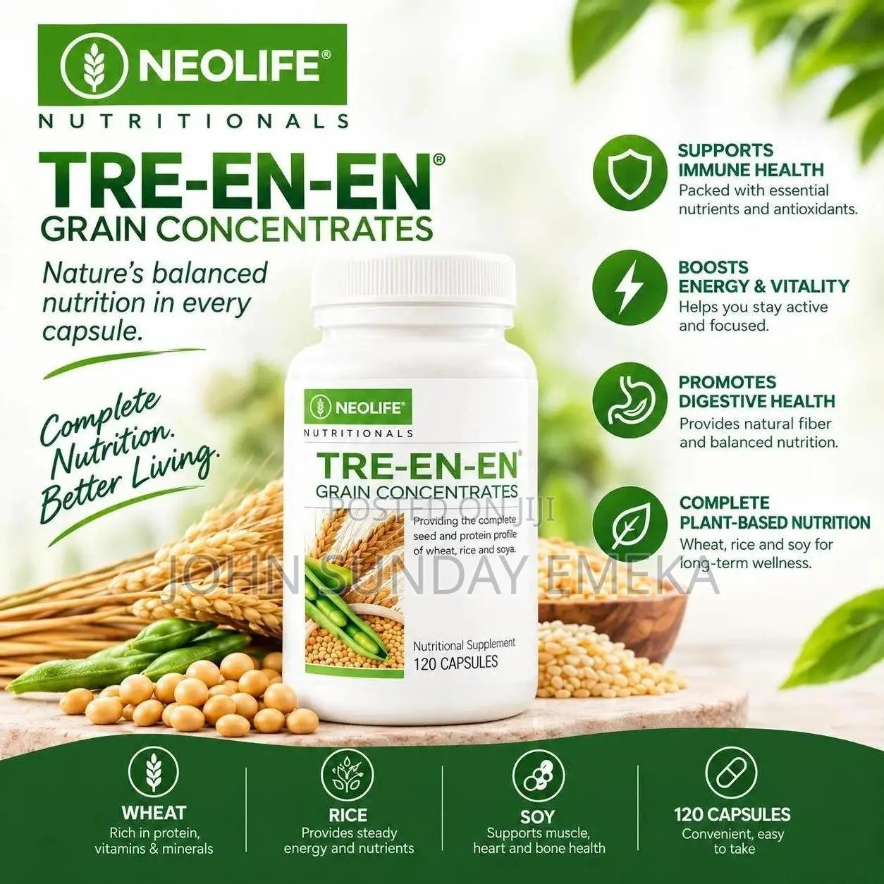 Tre en en Grain Concentrates - 120 Capsules