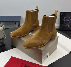 Christian Louboutin Quality Luxury Men Suede Boots