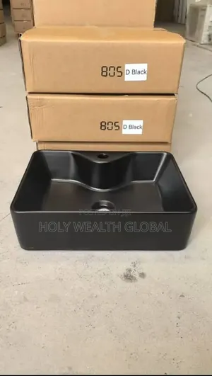 Canter Top Black Ceramic Basin