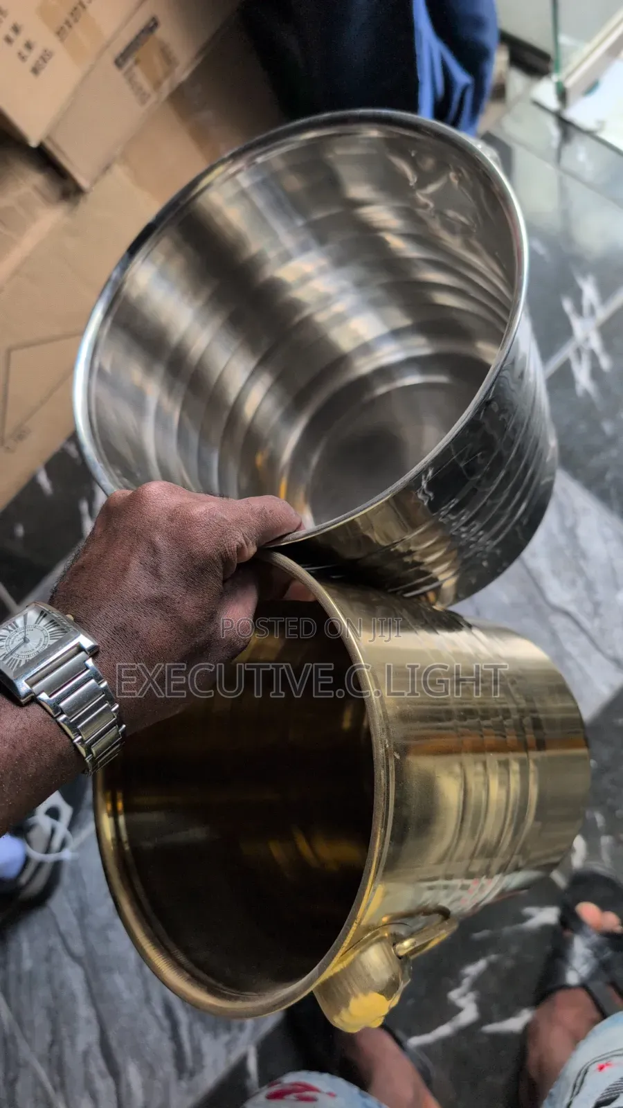 Steel Ice Buckets