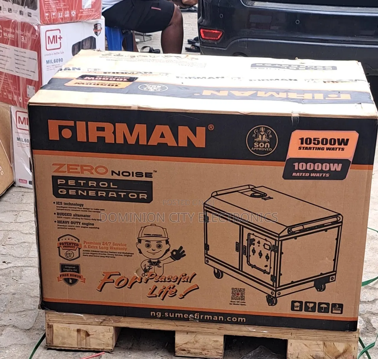 Firman Zero Noise Soundproof Petrol Gen 10kva 100%copper Coil