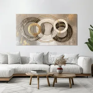Rings of Black Wall Art