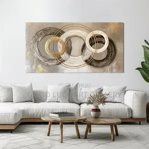 Rings of Black Wall Art