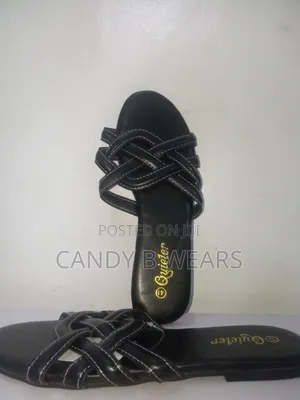 Quieter Black Slippers