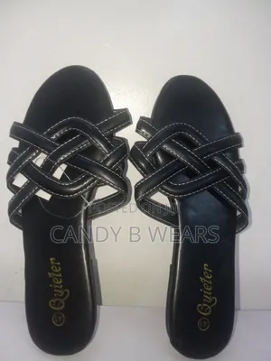 Quieter Black Slippers