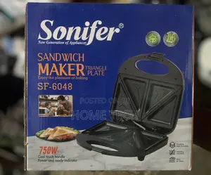 Sonifer 750W Non-Stick Triangle Plate Sandwich Maker (SF-6048)