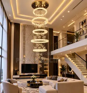 Nordic Circular Pendant Creative LED Ring Chandelier