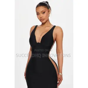Topic of Conversation Mesh Bandage Midi Dress