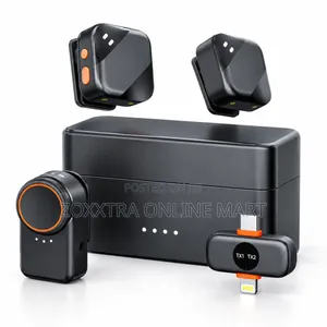 Dual Wireless Lavalier Microphone Set