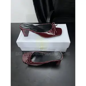 Elegant Bow Detail Mid-Heel Slide Sandals for Women
