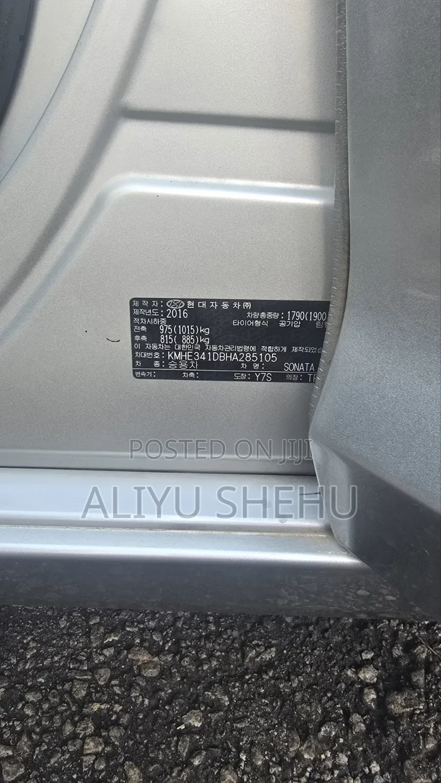 Hyundai Sonata 2017 Silver