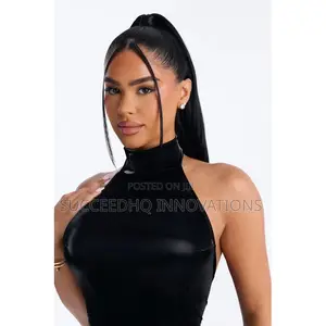 No Rules Sleeveless Latex Mini Dress
