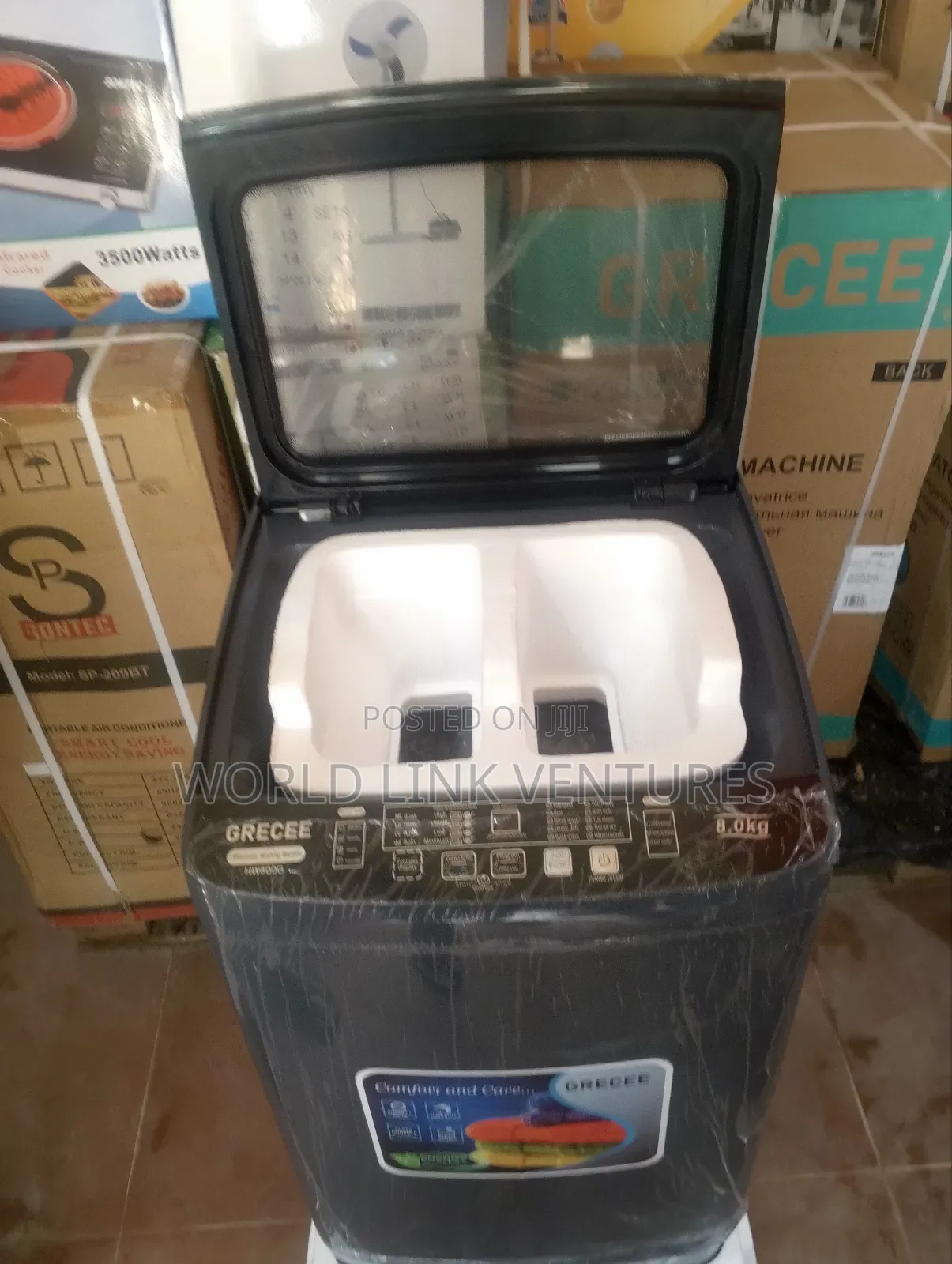 Grecee Automatic Washing Machine Top Loader, Easy to Uprate