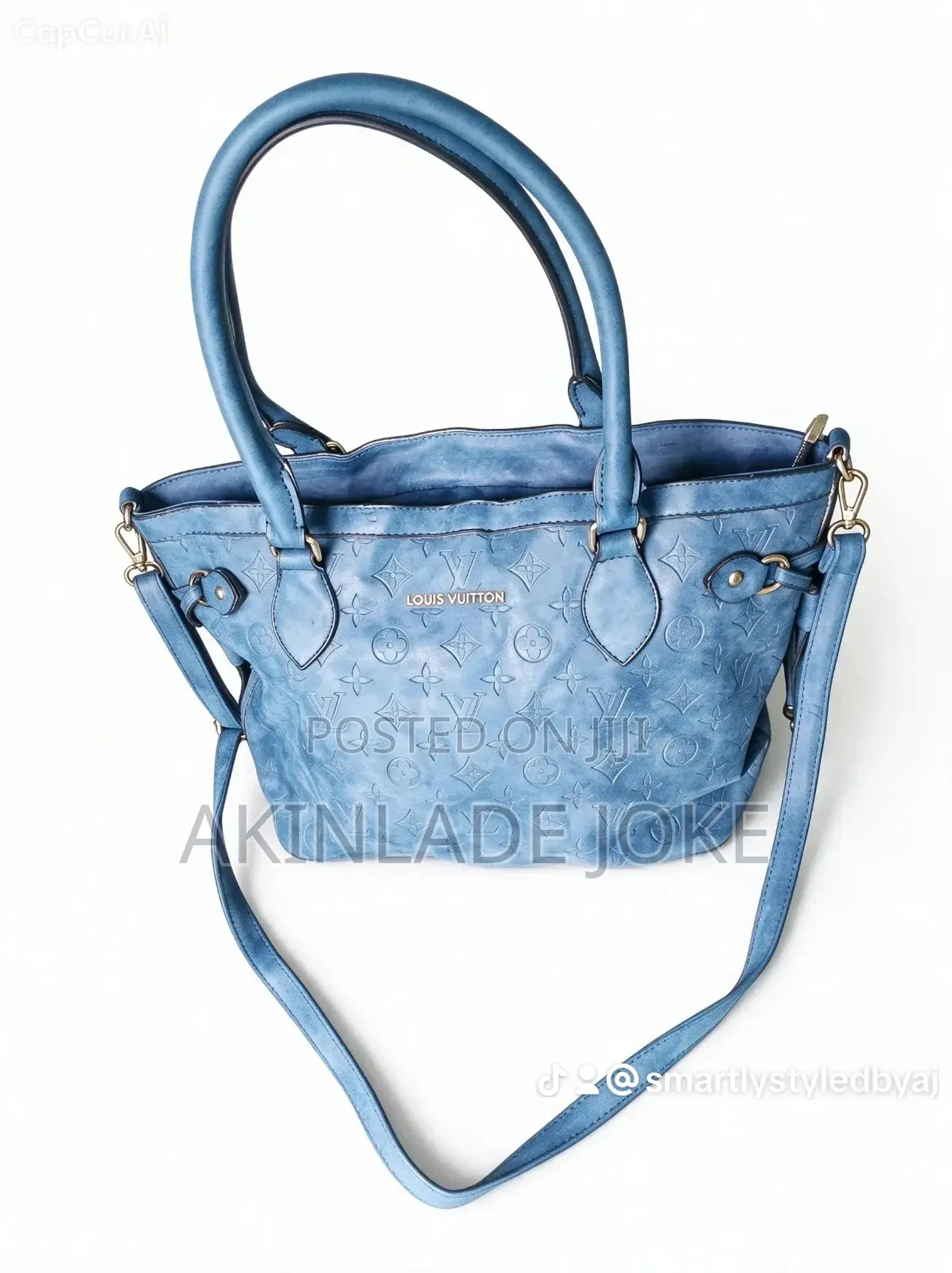 Powder Blue Large Size LV Bag