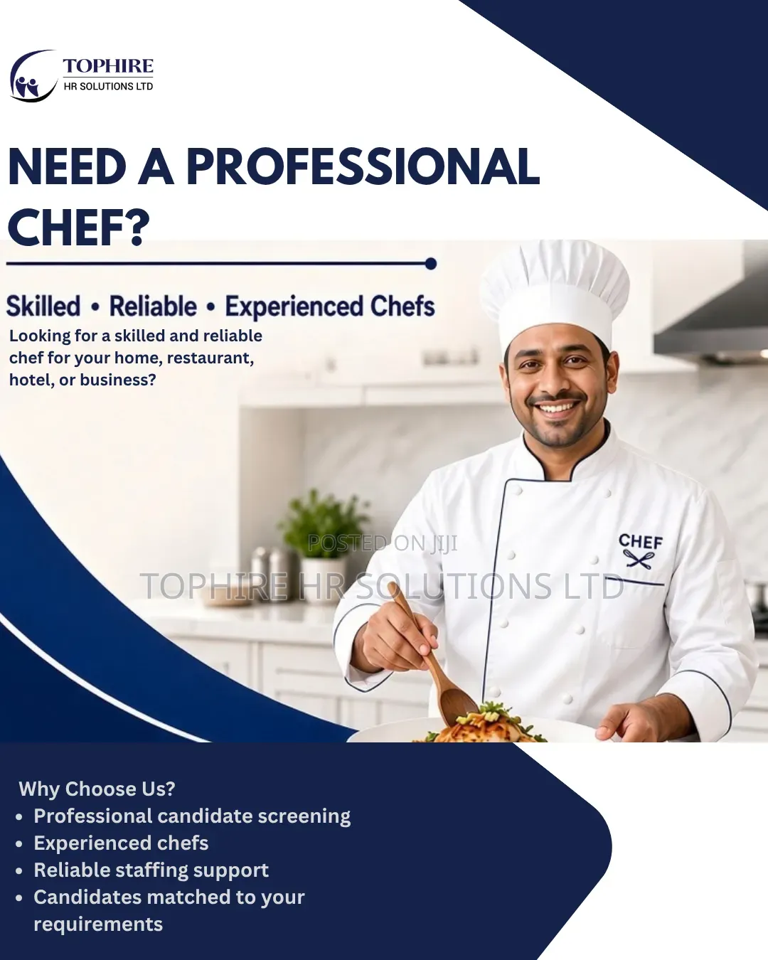 Need a Professional Chef