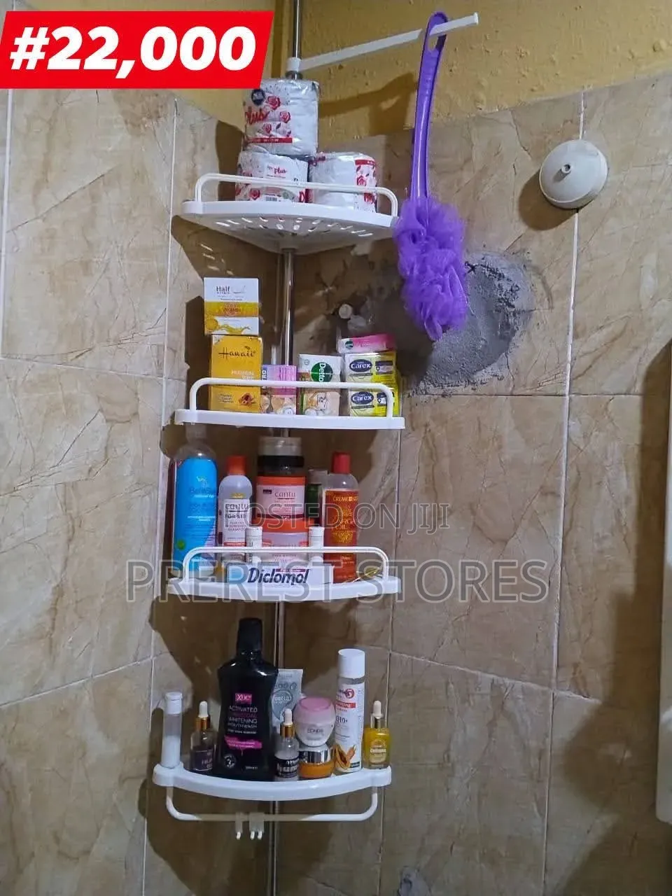 Bathroom Corner Rack