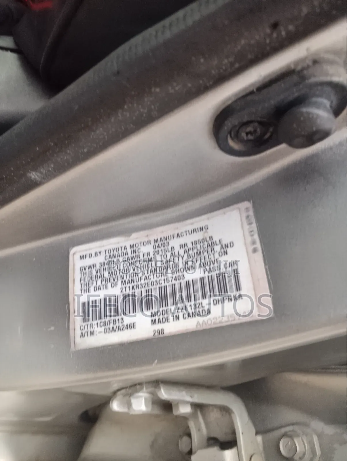 Toyota Matrix 2004 Silver