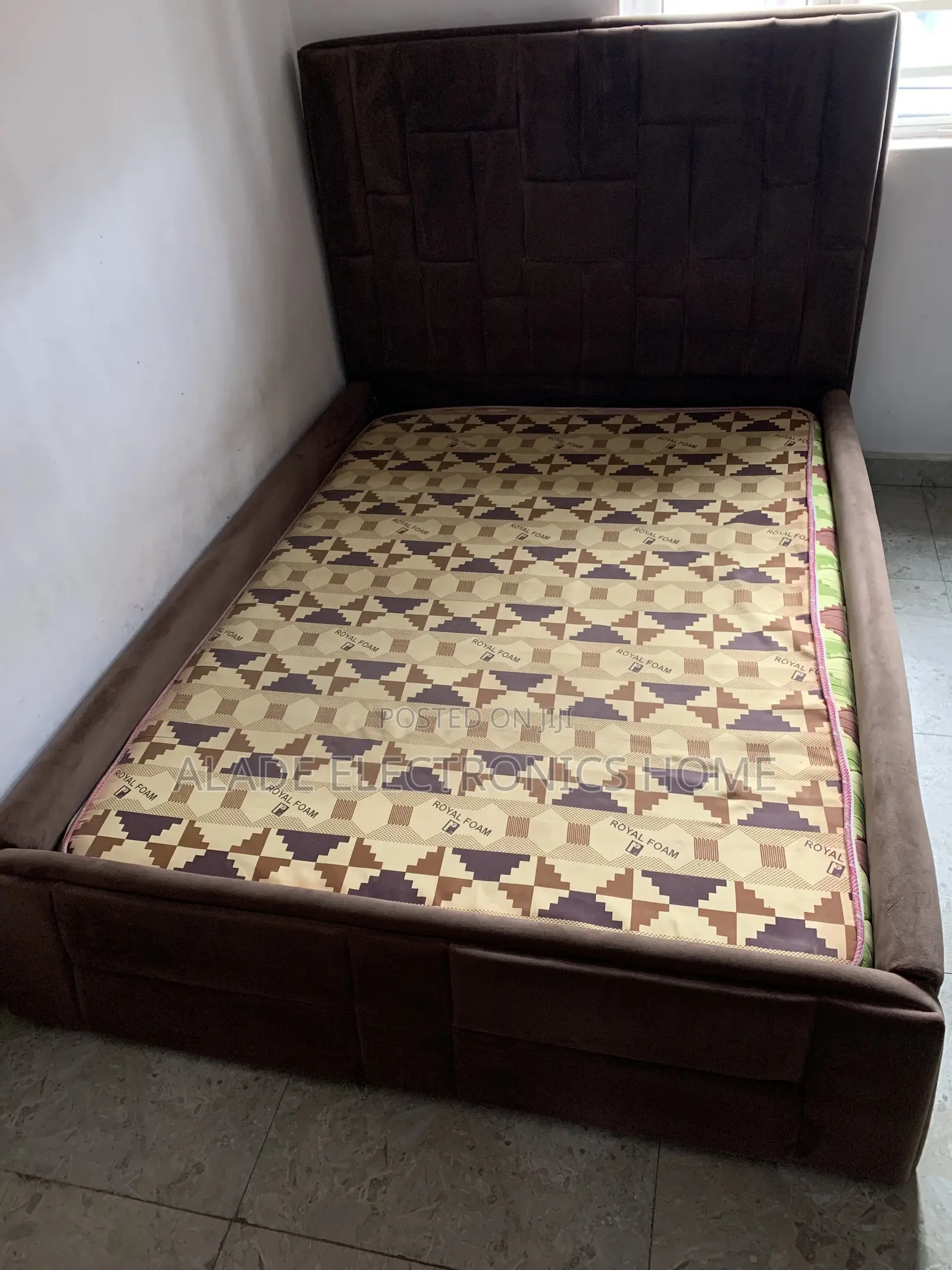 4 by 6 Bed Frame With High Quality Bed Foam. Few Months Used