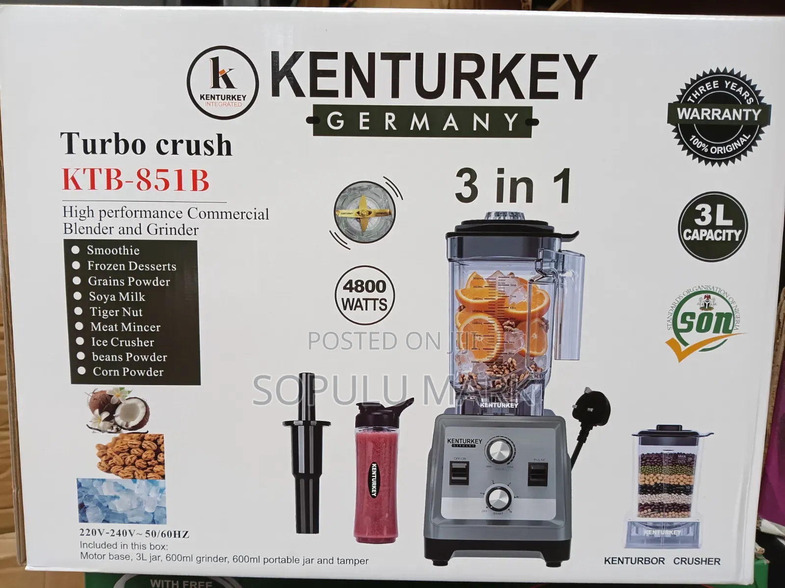 The Kenturkey Commercial Blender