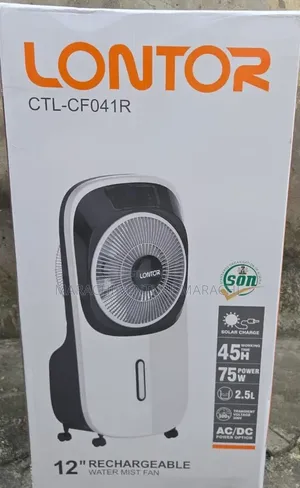 Lontor Rechargeable Air Cooler Water Mist Fan