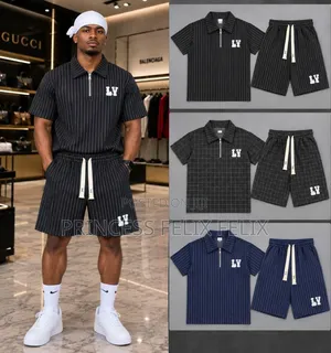 Rhude Men Up and Down Set- Yellow to Black KHAKI