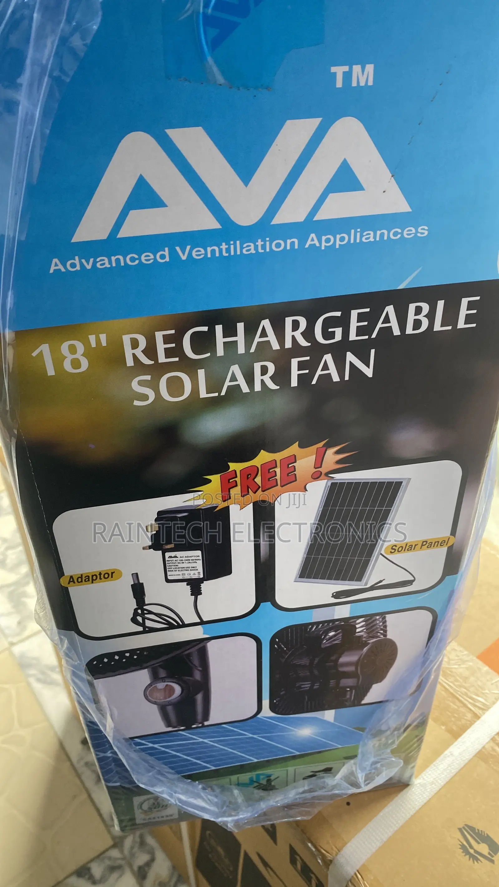 Solar Fan 18” Dc With Panel
