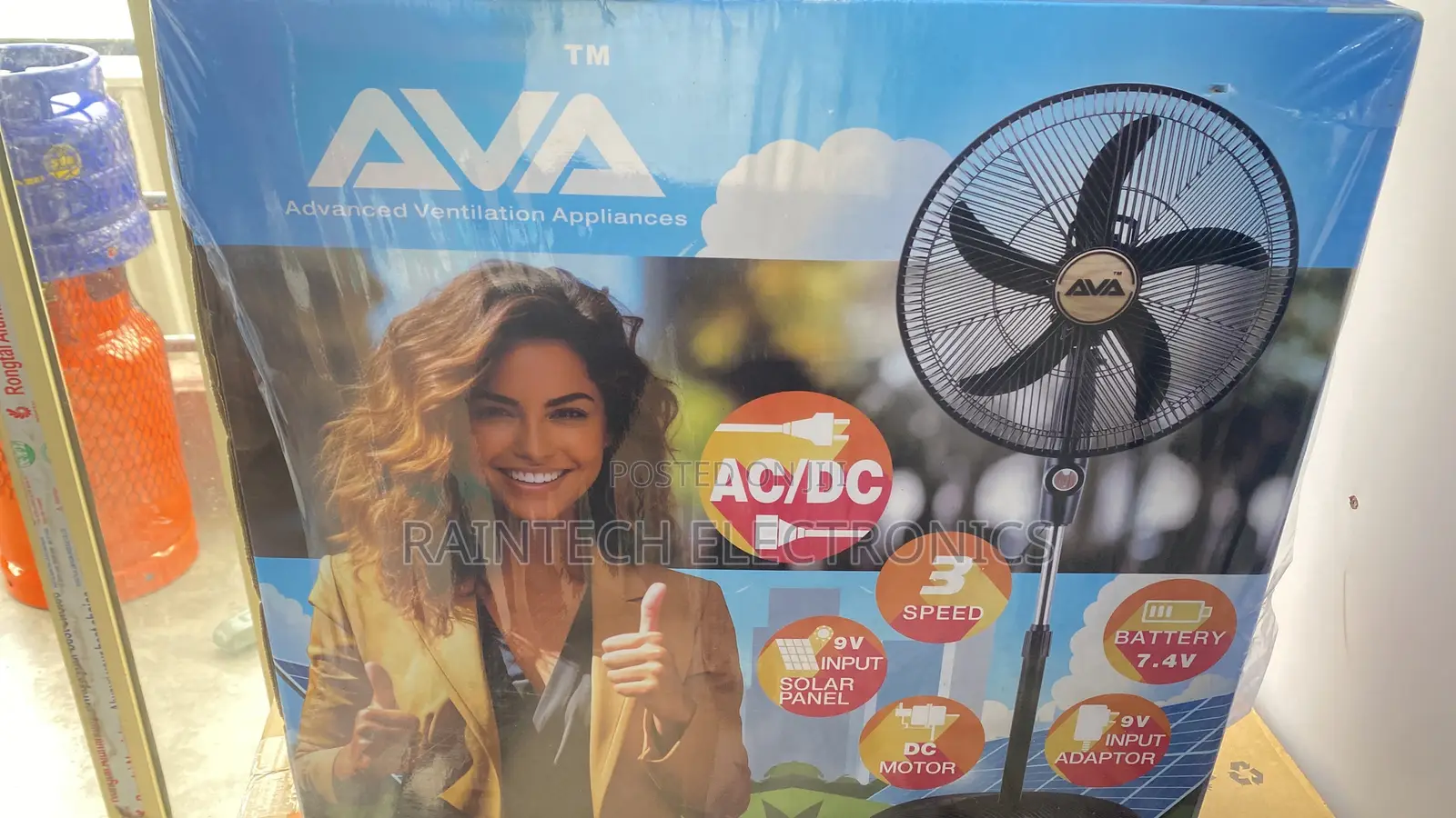 Solar Fan 18” Dc With Panel